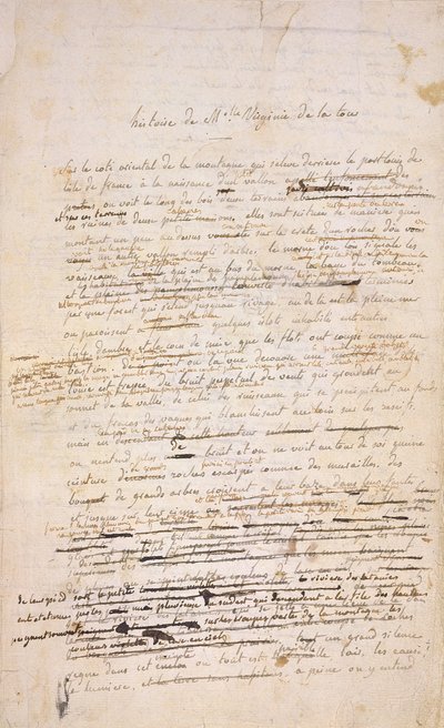 Opening page of Paul et Virginie, 1787 by Henri Bernardin de Saint Pierre